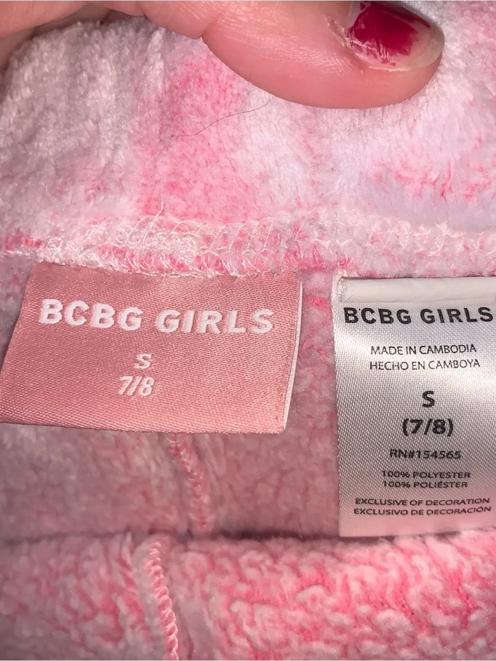 BCBG Girls Plush Star Print Lounge Shorts Pink Pajama Shorts
